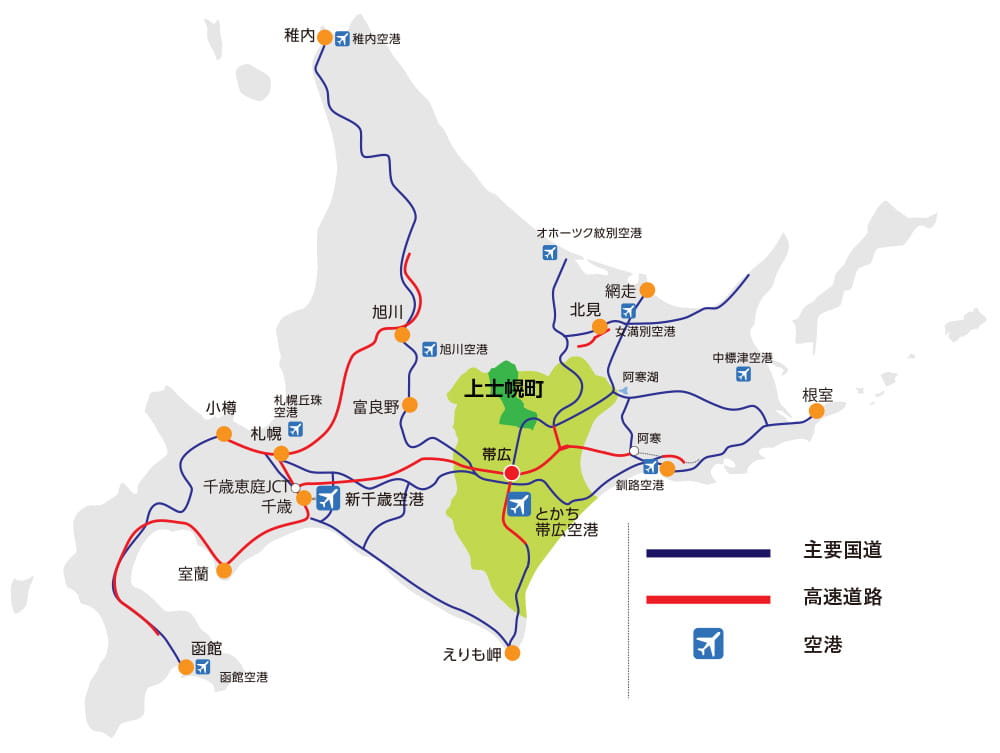 北海道上士幌町の交通について